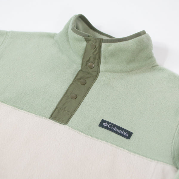 Columbia Steens Mountain Half Snap II - Dark Stone / Safari - Front Close Up