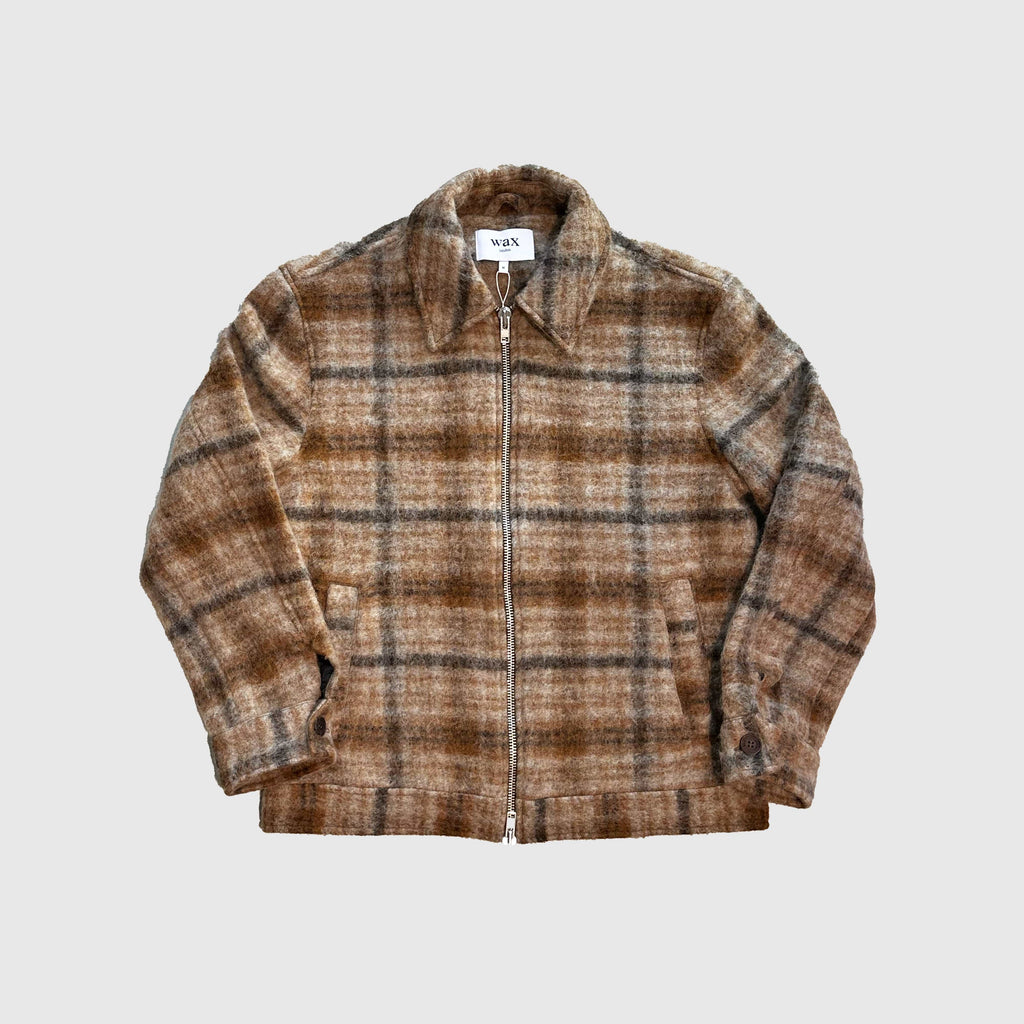 Wax Heath Jacket - Drawn Check Natural / Tan - Front
