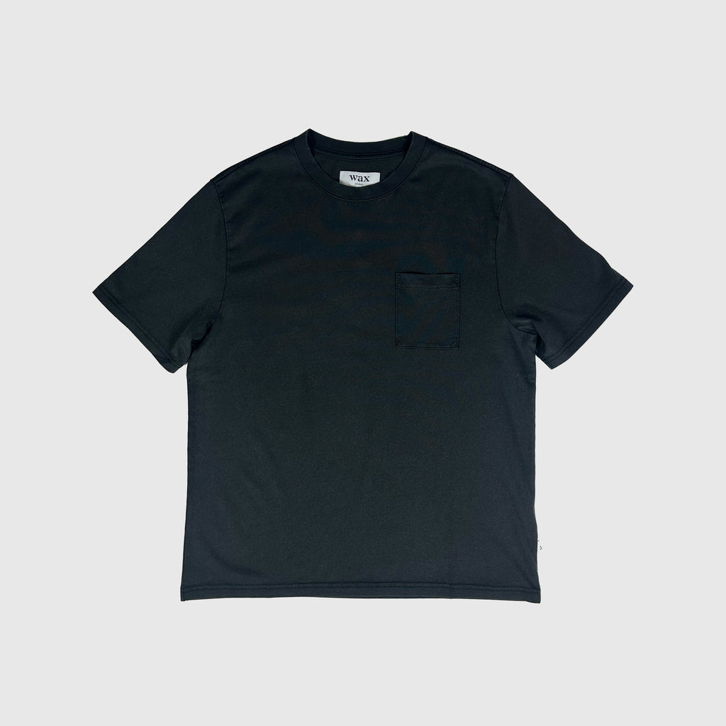 Wax Dean Pocket Tee - Washed Black - Front