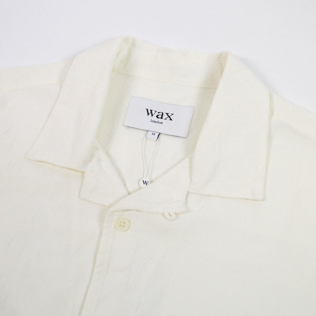 Wax Newton Shirt - Ecru - Front Close Up
