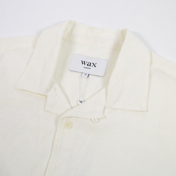 Wax Newton Shirt - Ecru - Front Close Up