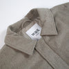 Wax Knoll Bomber Jacket - Natural - Front Close Up