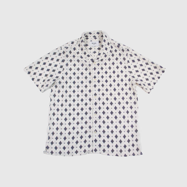 Wax Didcot SS Shirt - Ecru - Front