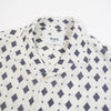 Wax Didcot SS Shirt - Ecru - Front Close Up