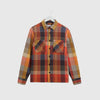 Wax Whiting Overshirt Pike Check - Orange / Multi - Front