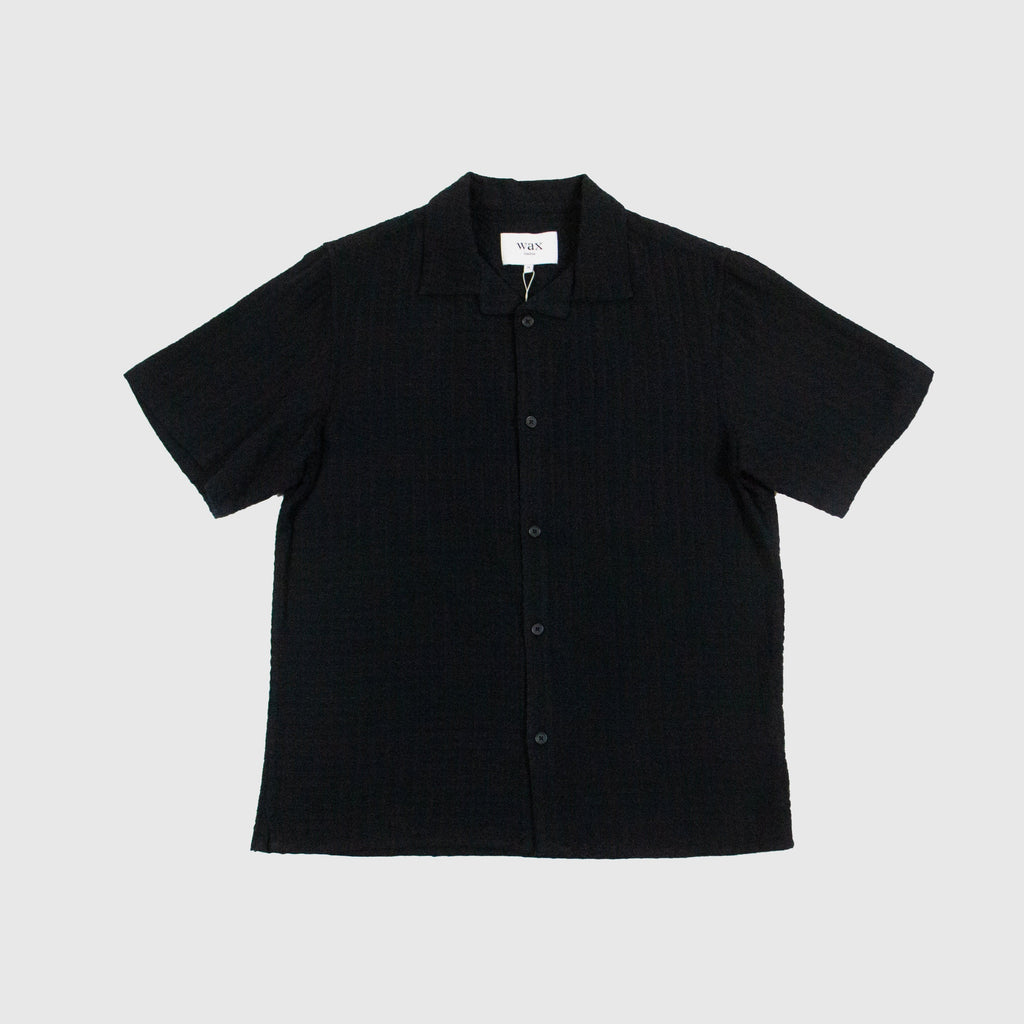 Wax Didcot SS Shirt - Black - Front