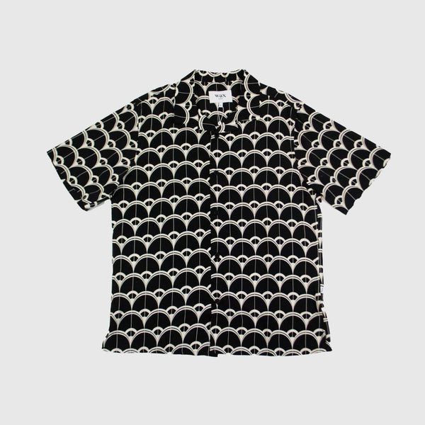 Wax Didcot SS Shirt - Midnight - Front