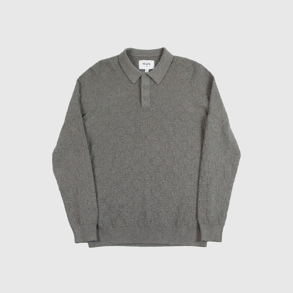 Wax Oban Polo - Grey Marl - Front