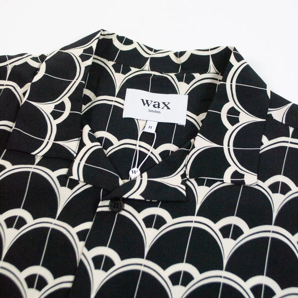 Wax Didcot SS Shirt - Midnight - Front Close Up