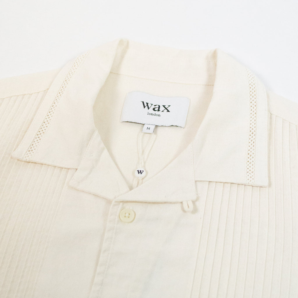 Wax Newton Shirt - White - Front Close Up