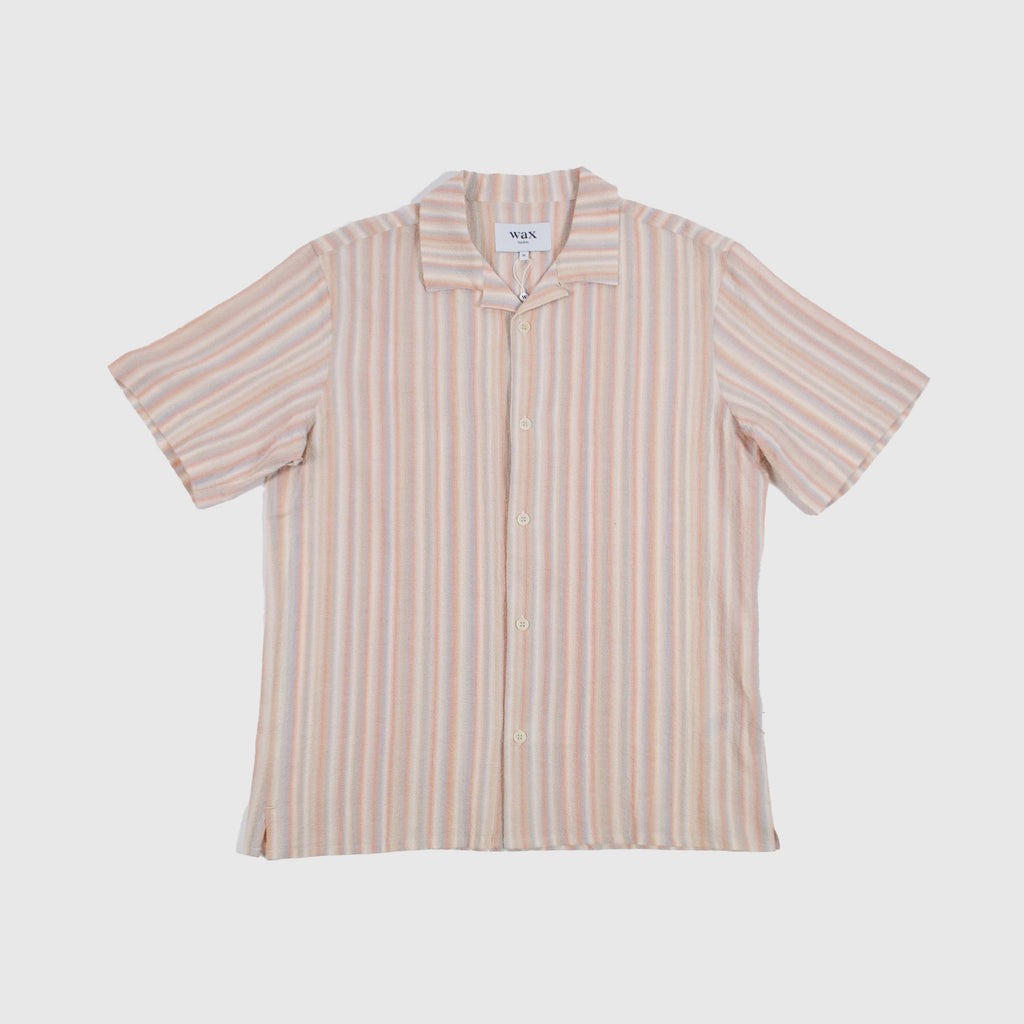Wax Didcot SS Shirt - Pastel Stripe Multi - Front