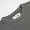 Wax Milton Heavyweight SS Tee - Dark Grey - Front Close Up