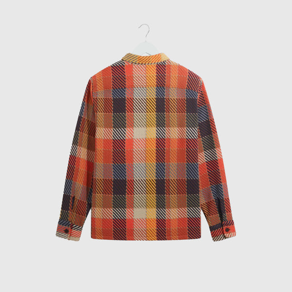 Wax Whiting Overshirt Pike Check - Orange / Multi - Back
