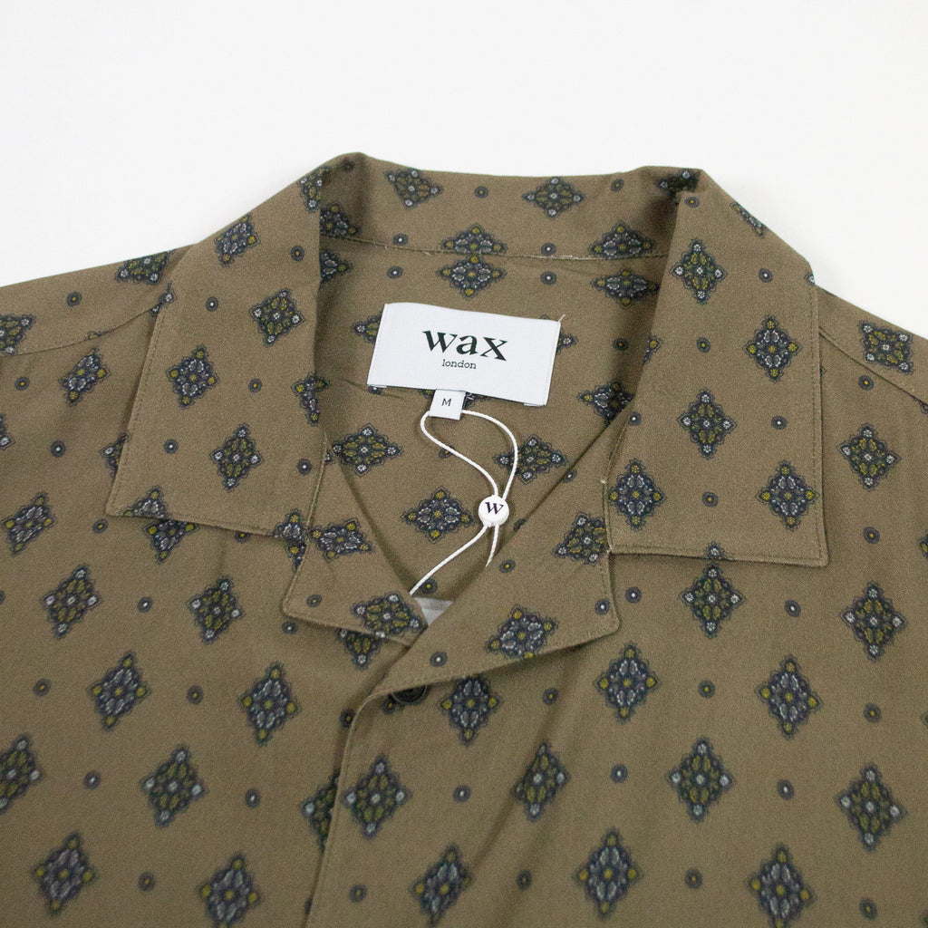 Wax Didcot SS Shirt - Taupe - Front Close Up
