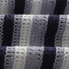 Wax Porto Shirt Stripe Crochet - Blue / Ecru - Close Up