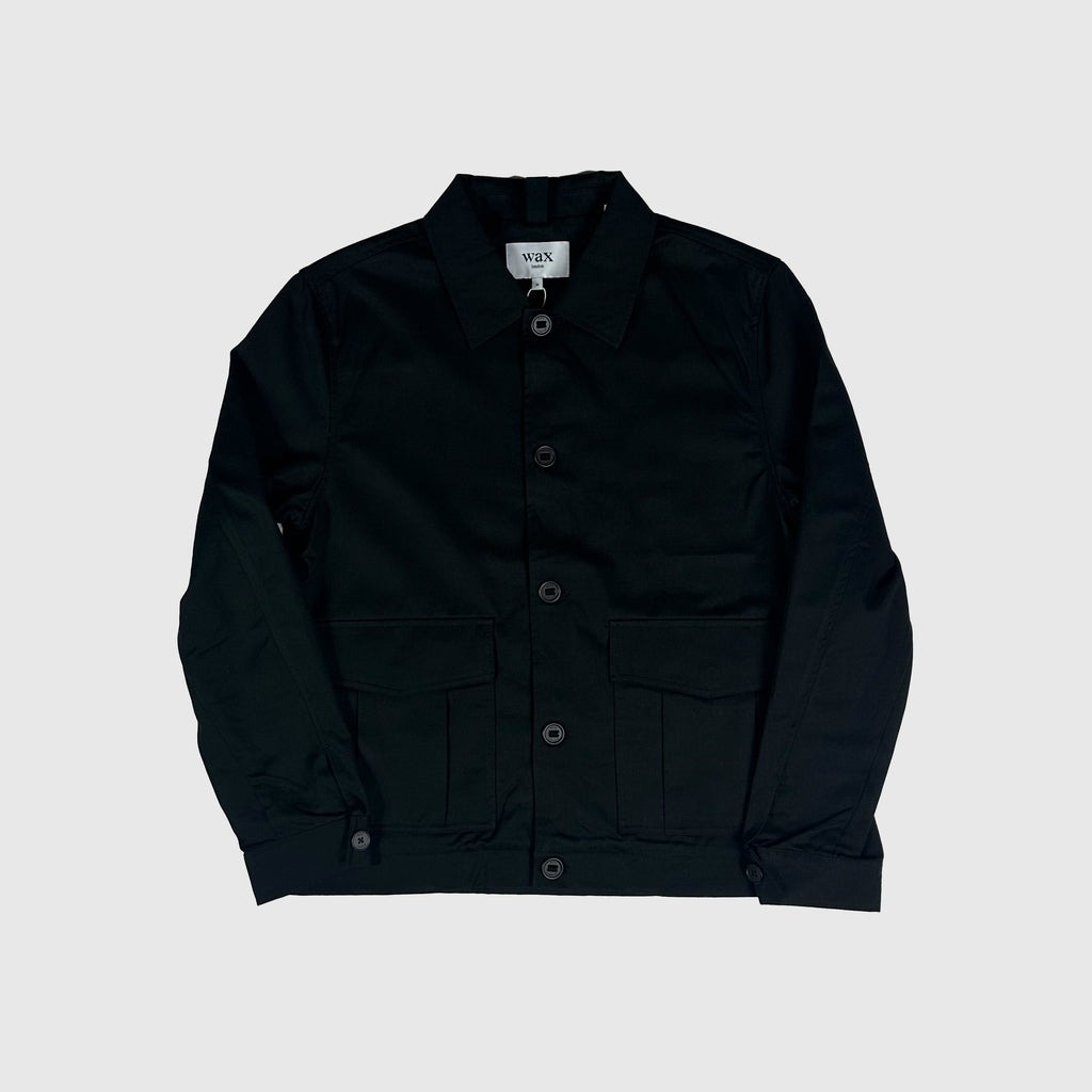 Wax Strand Jacket - Black - Front