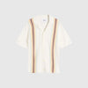 Wax Ivy Shirt Cotton Stripe - Ecru / Multi - Front