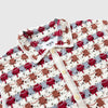 Wax Porto Shirt Splash Crochet - Ecru / Multi - Front Close Up