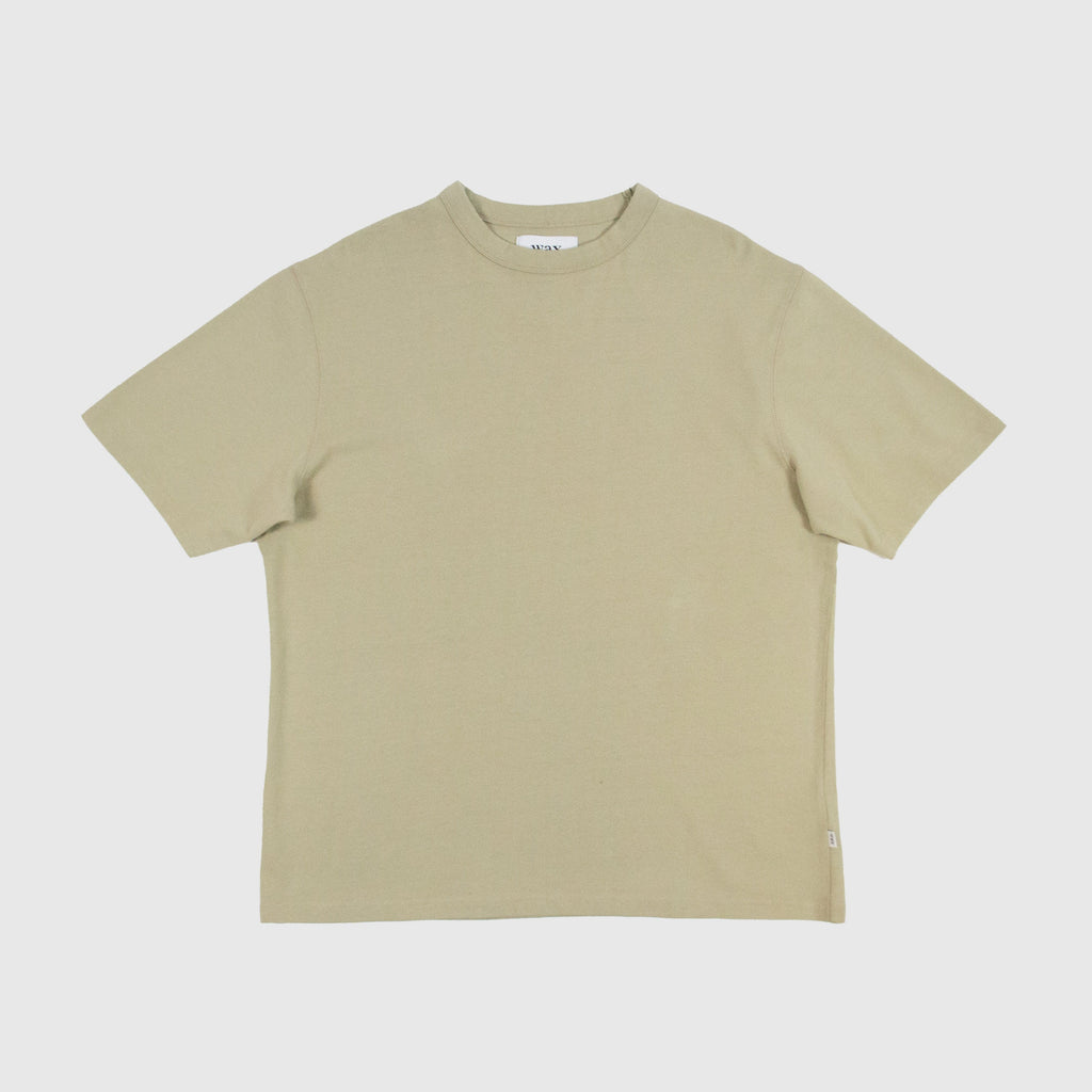 Wax Milton SS Tee - Stone - Front