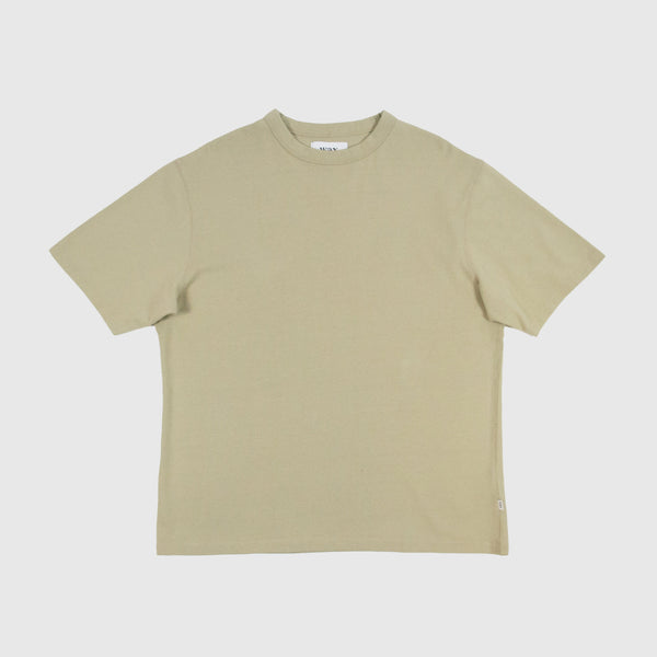 Wax Milton SS Tee - Stone - Front