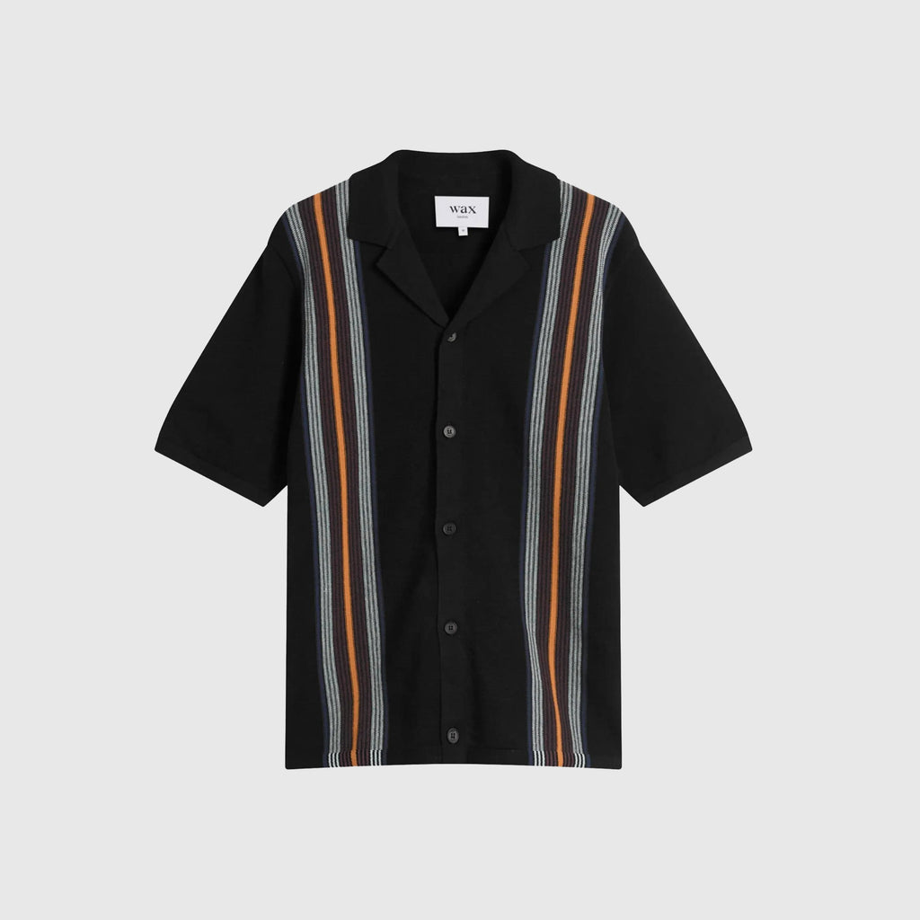 Wax Ivy Shirt Cotton Stripe - Black / Multi - Front