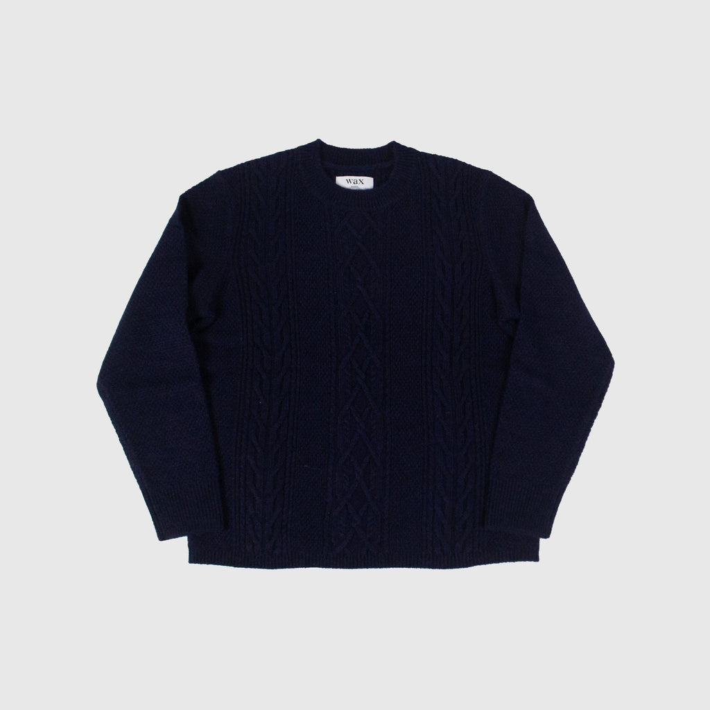 Wax Hyatt Crew - Navy - Front