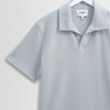 Wax Atwood SS Polo - Jolt Blue - Front Close Up
