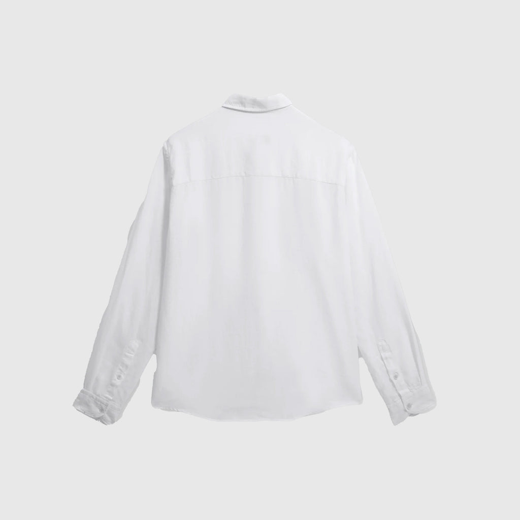 Wax Dartford LS Shirt - Washed Linen - Back