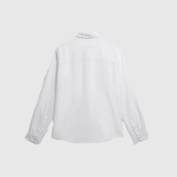 Wax Dartford LS Shirt - Washed Linen - Back