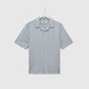 Wax Didcot SS Shirt Seersucker - Blue - Front
