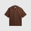 Wax Didcot SS Shirt Seersucker Tiles - Rust / Multi - Front