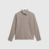 Wax Halcomb L/S Shirt Broken Stripe - Light Brown - Front