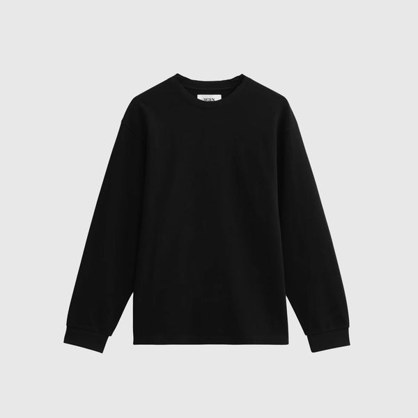 Wax Hayden L/S Tee - Jolt Black - Front