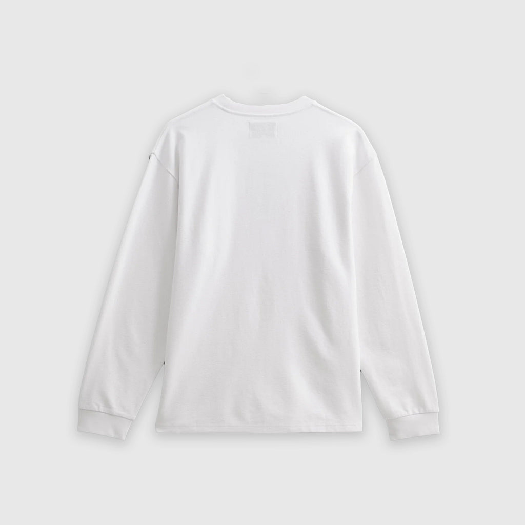 Wax Hayden L/S Tee - Jolt White - Back