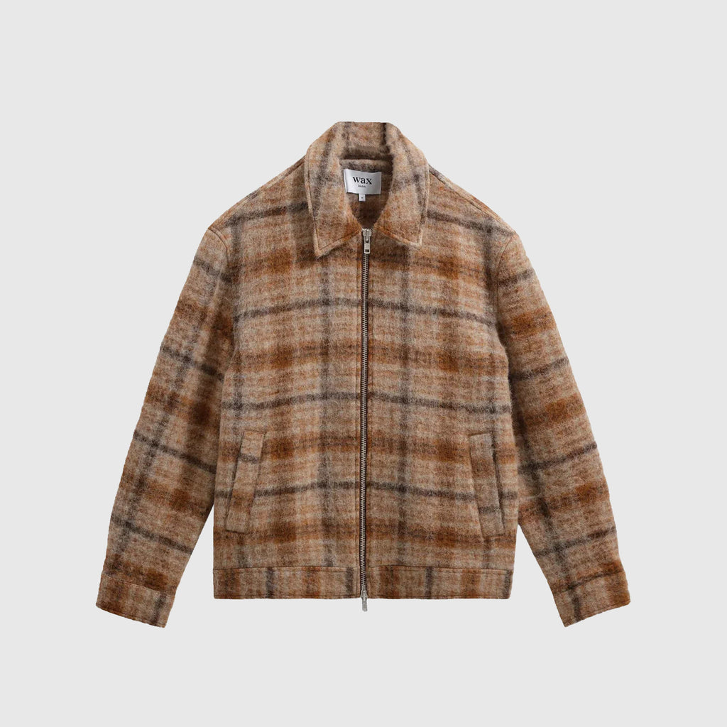 Wax Heath Jacket - Drawn Check Natural / Tan - Front