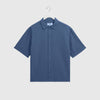 Wax Keats SS Shirt - Seersucker Blue - Front