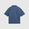 Wax Keats SS Shirt - Seersucker Blue - Back