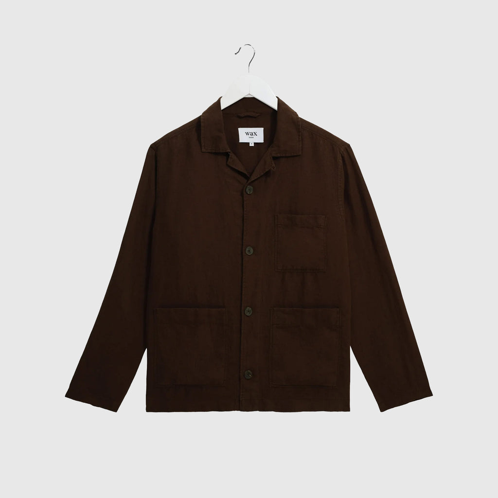 Wax Kimpton Jacket - Washed Linen Brown - Front