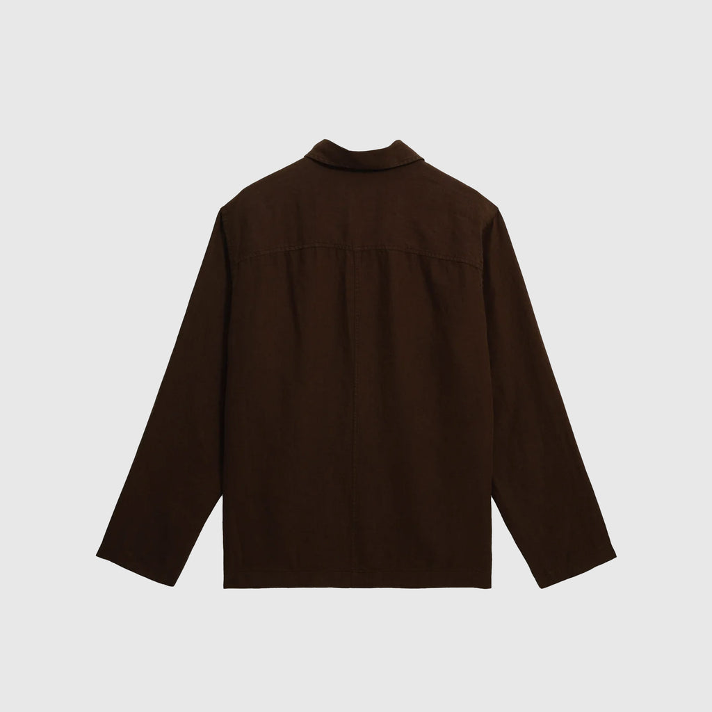 Wax Kimpton Jacket - Washed Linen Brown - Back