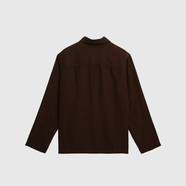Wax Kimpton Jacket - Washed Linen Brown - Back
