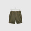 Wax Kurt Short - Linen Crinkle Khaki - Front