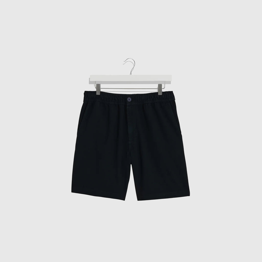 Wax Kurt Short - Linen Crinkle Navy - Front