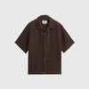 Wax Lido SS Shirt - Brown - Front