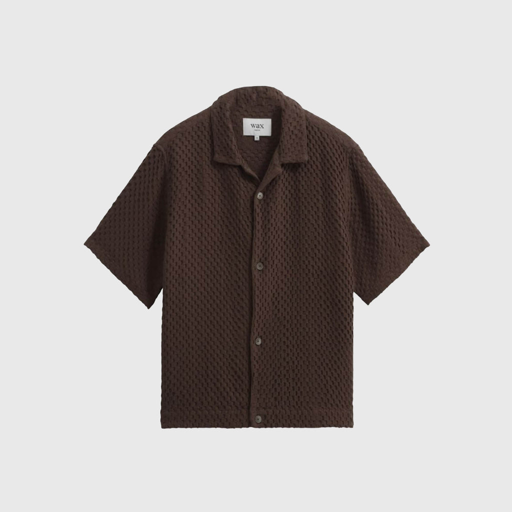 Wax Lido SS Shirt - Brown - Front