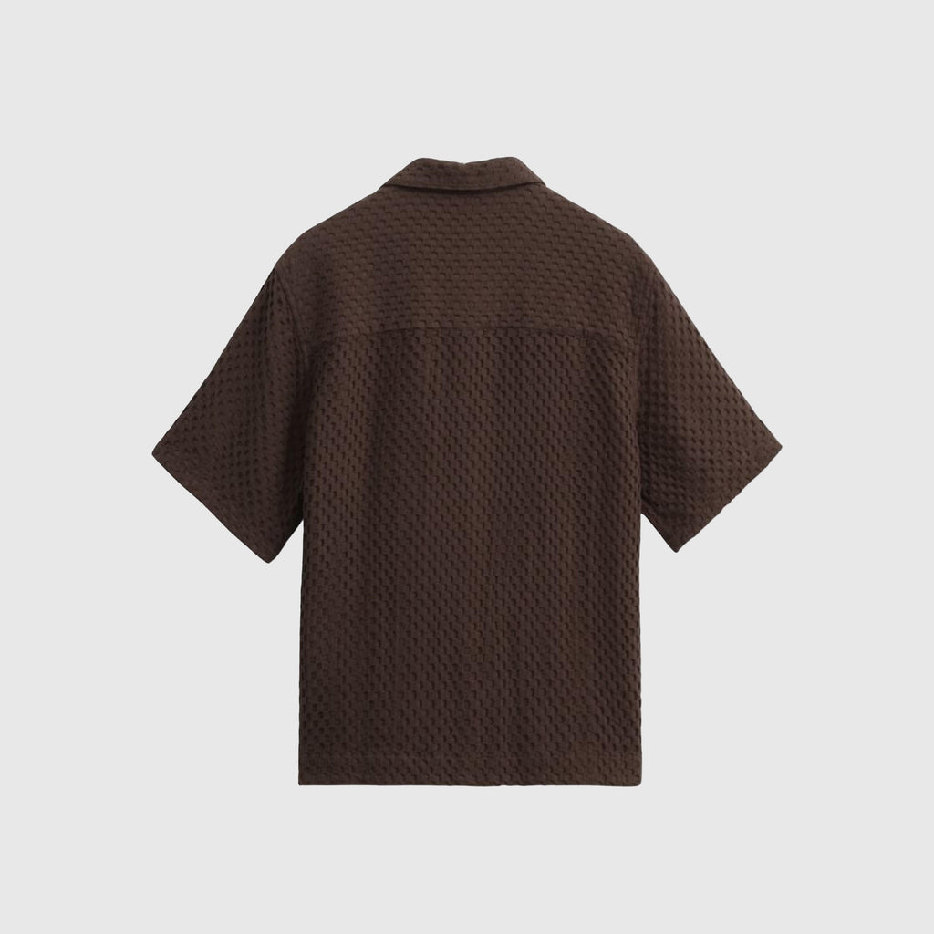 Wax Lido SS Shirt - Brown - Back