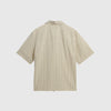 Wax Sears ZIP SS Shirt - Natural / Navy - Back