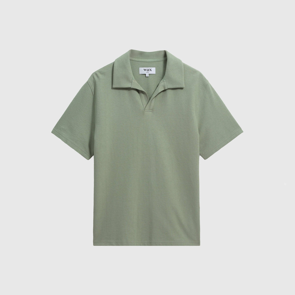 Wax Atwood SS Polo - Jolt Sage - Front