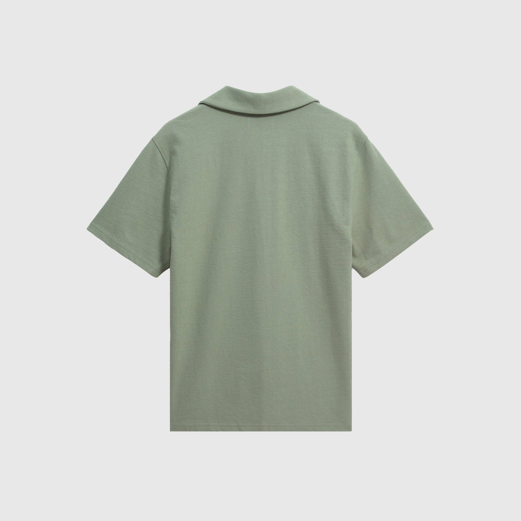 Wax Atwood SS Polo - Jolt Sage - Back