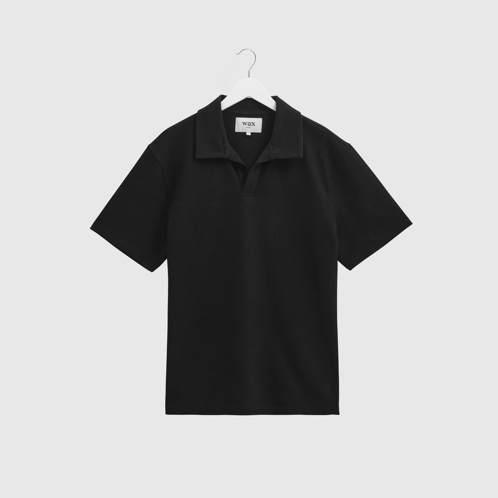 Wax Atwood SS Polo - Jolt Black - Front