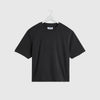 Wax Mark Crop SS Tee - Washed Black - Front
